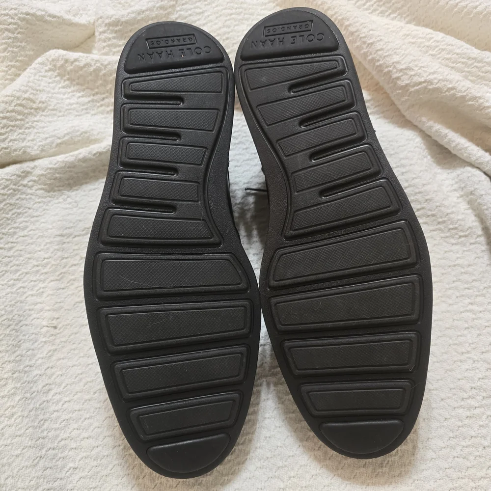 Cole Haan Black Leather Oxfords